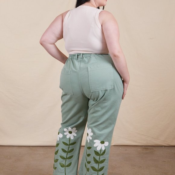 Big Bud Paintstamp Daisy western pants (L) - Picture 2 of 2